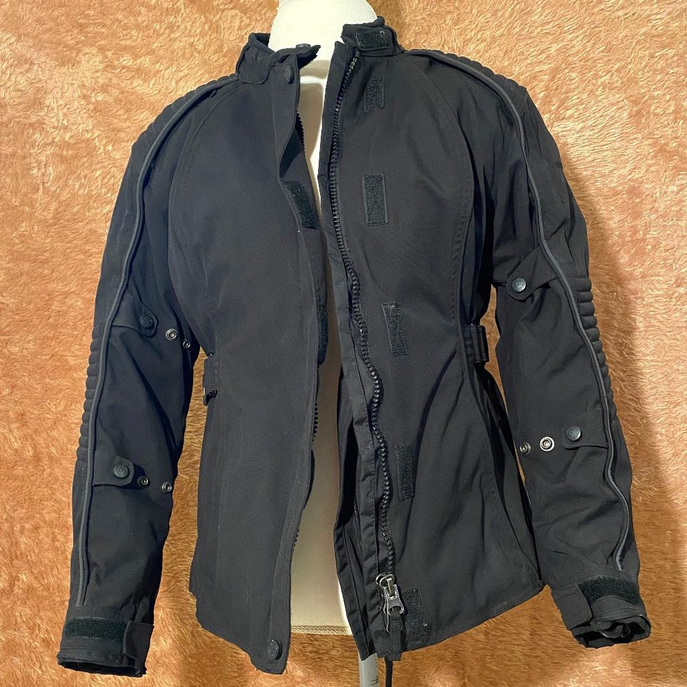 FieldSheer Womens Black Motorcycle Jacket Size XL